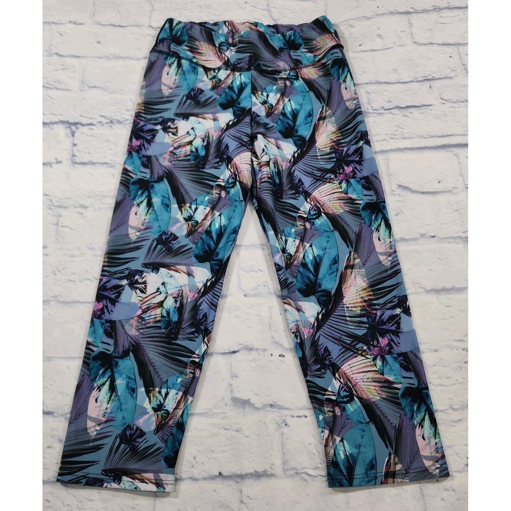 Leonisa WOMENS SIZE S High Waist Tummy Control Leggings Floral 195520 Shapewear